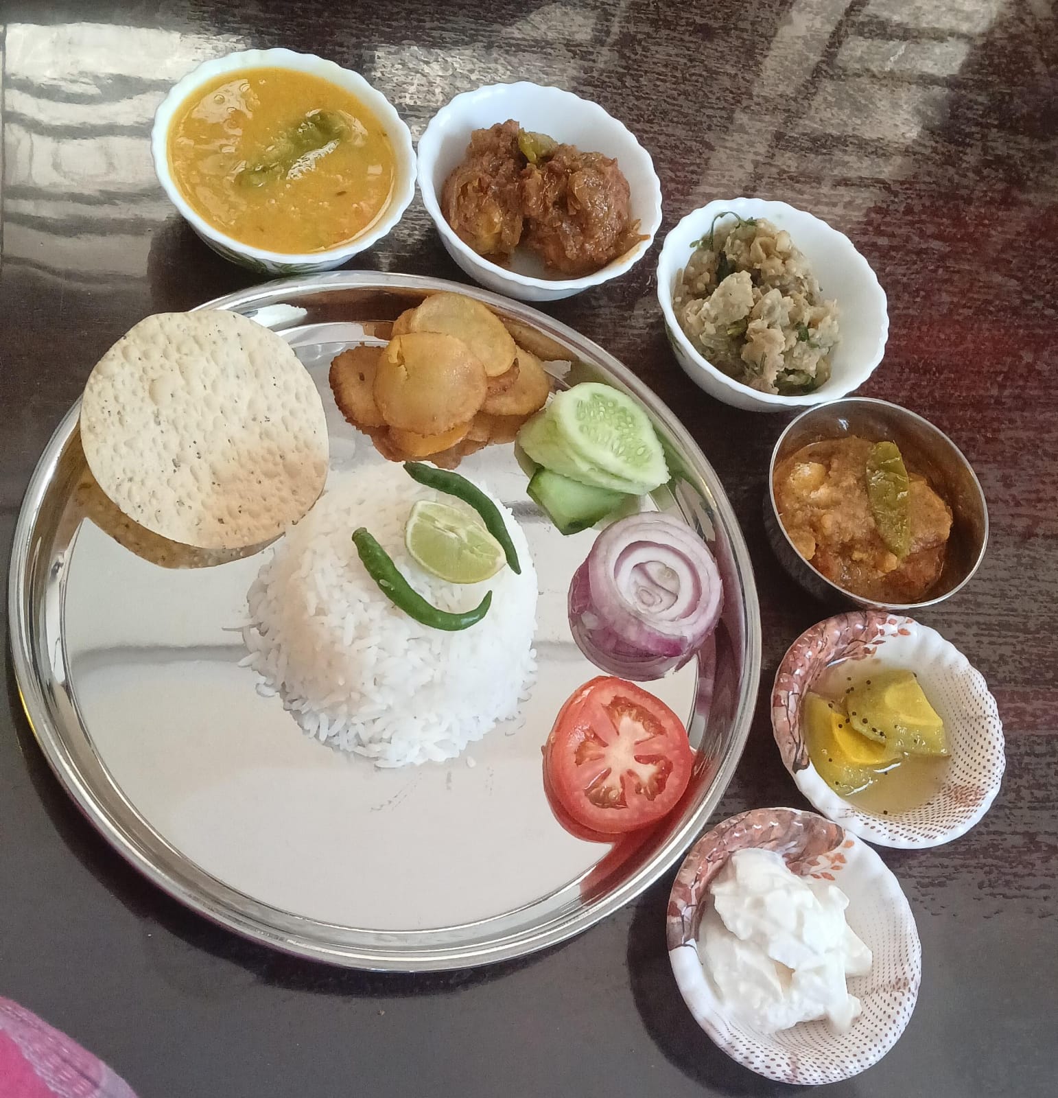 Egg Thali